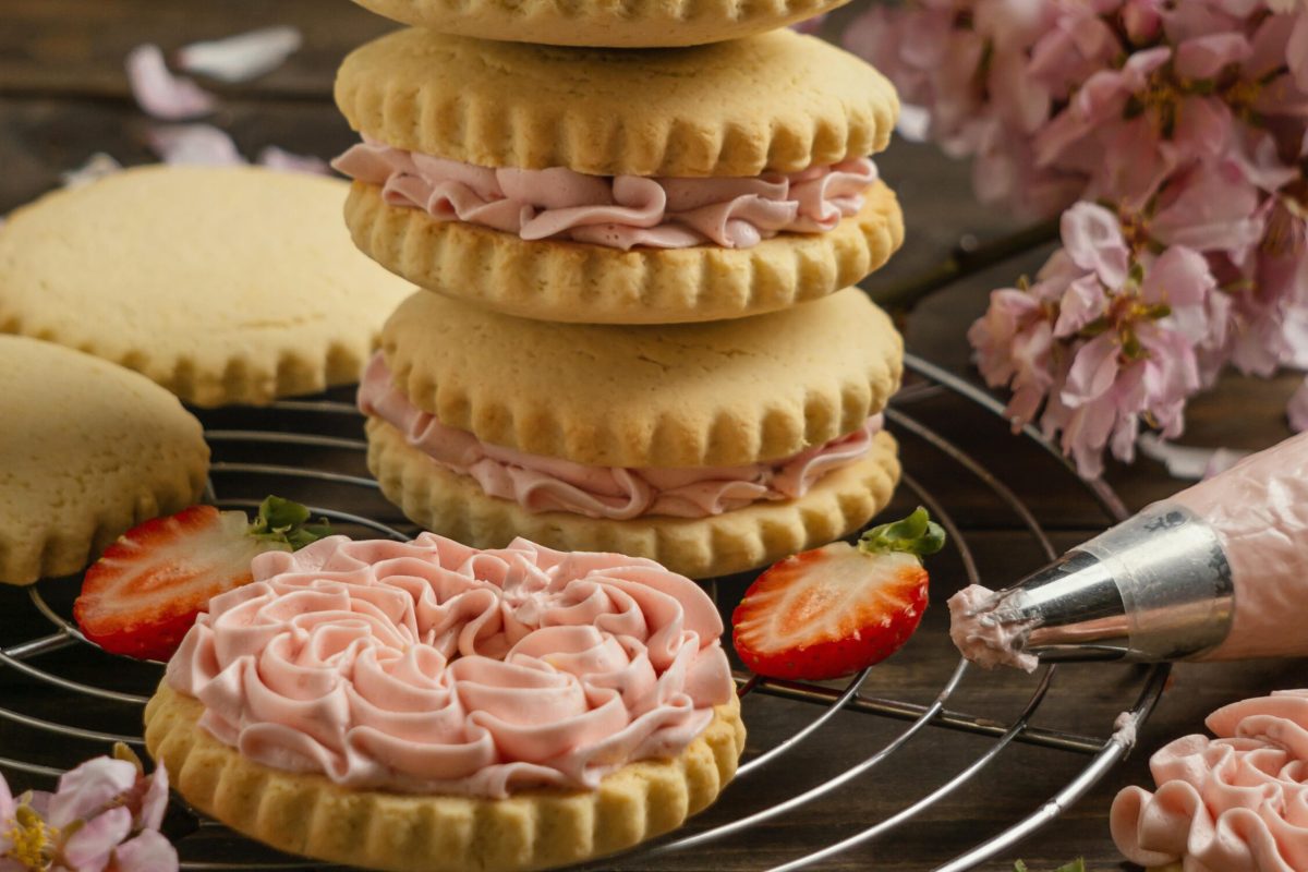 torre de Galletas con crema